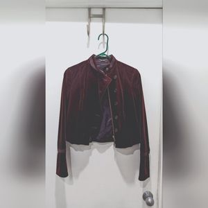 Theory Military Style Velvet Jacket